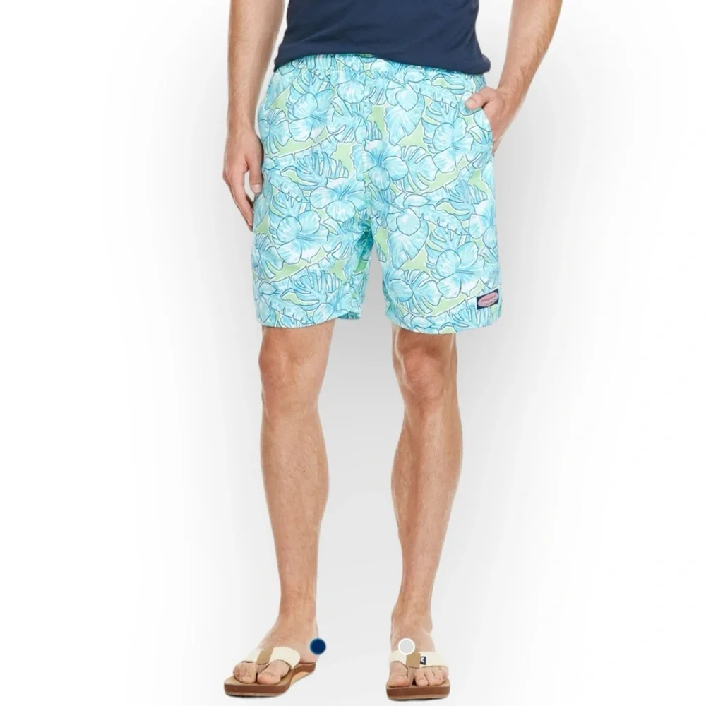 Vineyard Vines men’s tropical swim board shorts size XL summer beach pool resort